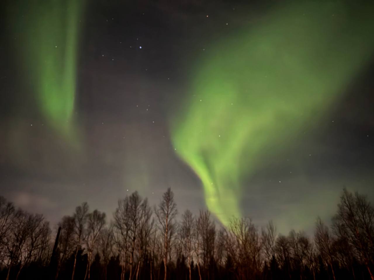 Северное сияние в Кировске